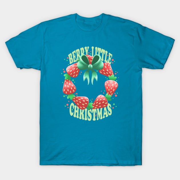 Berry Little Christmas T-Shirt by Art by Angele G